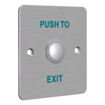 Buton iesire montaj ingropat, panou frontal Aluminiu - HIKVISION DS-K7P01 - imagine 2