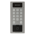 Terminal control acces si interfon cu tastatura, cititor card, Bluetooth, Wi-Fi, Alarma - HIKVISION DS-K1T502DBWX