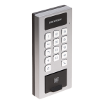 Terminal control acces si interfon cu tastatura, cititor card, amprenta, BT, Wi-Fi - HIKVISION DS-K1T502DBFWX