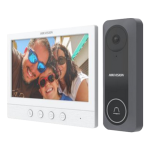 Kit videointerfon analogic, ecran 7', conectare 4 fire pentru 1 familie, IR - HIKVISION DS-KIS212 - imagine 2