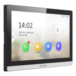 Monitor videointerfon TCP/IP, Wi-Fi, ecran LCD 7', Alarma  - HIKVISION DS-KH6350-WTE1 - imagine 2