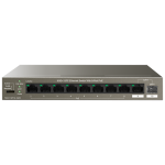 Switch 8 porturi Gigabit PoE, 1 port Uplink Gigabit, 1 port SFP Uplink Gigabit - Tenda TND-TEG1110PF-8-102W