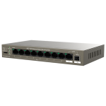 Switch 8 porturi Gigabit PoE, 1 port Uplink Gigabit, 1 port SFP Uplink Gigabit - Tenda TND-TEG1110PF-8-102W - imagine 3