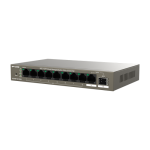 Switch 8 porturi PoE Gigabit, uplink 1 x RJ45 + 1 x SFP Gigabit, 92W, Cloud Management - IP-COM G2210P-8-102W - imagine 2