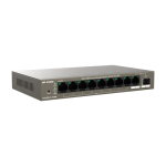 Switch 8 porturi PoE Gigabit, uplink 1 x RJ45 + 1 x SFP Gigabit, 92W, Cloud Management - IP-COM G2210P-8-102W - imagine 3