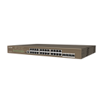Switch 24 porturi PoE Gigabit, 4 porturi SFP Gigabit, 1 port consola,1U, L3 Management - IP-COM G5328P-24-410W - imagine 2