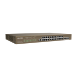 Switch 24 porturi PoE Gigabit, 4 porturi SFP Gigabit, 1 port consola,1U, L3 Management - IP-COM G5328P-24-410W - imagine 3