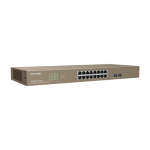 Switch 16 porturi PoE Gigabit, 2 porturi SFP Gigabit, Cloud Management - IP-COM G3318P-16-250W - imagine 2