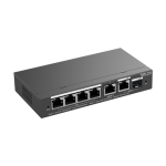 Switch 4 x RJ45 1G PoE, 1 x RJ45 1G, combo 1 x RJ45 + 1 x SFP 1G, Cloud Management - Ruijie Reyee RG-ES206GS-P - imagine 3