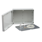 Doza exterior cu contraplaca metalica pentru montaj echipamente AWO604