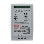 Sursa de alimentare in comutatie, 13.8V / 4.5A + 2.5A, sina DIN, backup - MEAN WELL DRC-100A - imagine 2