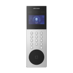 Videointerfon TCP/IP pentru blocuri si spatii birouri, 4.3' touch screen, 2x 2MP, Recunoastere faciala, Card, Alarma - HIKVISION DS-KD9203-ME6