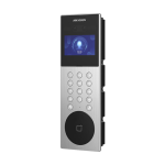 Videointerfon TCP/IP pentru blocuri si spatii birouri, 4.3' touch screen, 2x 2MP, Recunoastere faciala, Card, Alarma - HIKVISION DS-KD9203-ME6 - imagine 2