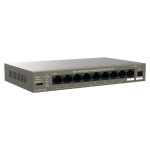 Switch 8 porturi Gigabit PoE, 1 x RJ45 Gigabit Uplink, 1 x SFP Gigabit Uplink - IP-COM G1110PF-8-102W - imagine 2