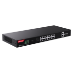 Switch 16 porturi Gigabit PoE, 2 x RJ45 Gigabit Uplink, 2 x SFP Gigabit, 1U - IP-COM G1120P-16-250W - imagine 3