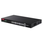 Switch 24 porturi Gigabit PoE, 2 x RJ45 Uplink Gigabit, 2 x SFP Gigabit, 1U - IP-COM G1128P-24-410W - imagine 2