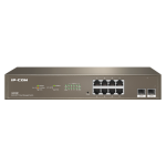 Switch 8 x RJ45 Gigabit, 2 x SFP Gigabit Uplink, Cloud Management - IP-COM G3310F