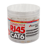 Mufa RJ-45 UTP Cat.6, 50Âµ (100 buc) RJ45-CAT6-50U-JAR