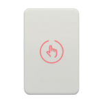 Buton de iesire Touch, plastic alb, montaj aparent, 12-24 Vcc, NO-NC-COM, LED, 86 x 55 mm CSB-86-P1