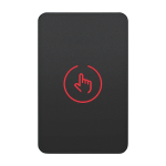 Buton de iesire Touch, plastic negru, montaj aparent, 12-24 Vcc, NO-NC-COM, LED, 86 x 55 mm CSB-86-P2