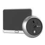 Vizor electronic inteligent, rezolutie 2K, detectie persoana, Ecran tactil 4.3'', audio bidirectional, Wi-Fi - EZVIZ CS-DP2-2K