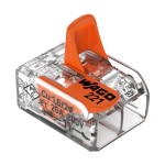 Conector derivatie 2 fire, max. 4 mmÂ² (100 buc.) - WAGO 221-412 - imagine 3