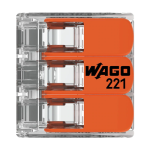 Conector derivatie 3 fire, max. 4 mmÂ² (50 buc.) - WAGO 221-413 - imagine 3