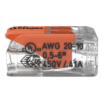 Conector derivatie 2 fire, max. 6 mmÂ² (50 buc.) - WAGO 221-612 - imagine 4