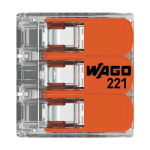 Conector derivatie 3 fire, max. 6 mmÂ² (30 buc.) - WAGO 221-613 - imagine 3
