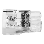 Conector compact de imbinare, 2 fire, max. 2.5 mmÂ² (100 buc.) - WAGO 2273-202 - imagine 2