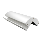 Suport aluminiu UZL pt. montaj electromagnet tip CSE-280P pe usi sticla fara rama CSE-280P-UZL - imagine 3