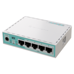 Router hEX, 5 porturi Gigabit, USB, PoE IN - MikroTik E50UG