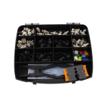 Kit 50 conectori CAP SYSTEM, decapator si cleste sertizare - CAP SYSTEM CAP-KIT2BNC