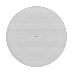 Difuzor Analog secundar, 10W, montare in tavan - HIKVISION DS-QAZ0610G1-S - imagine 2