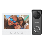 Kit videointerfon analogic, ecran 7', conectare 4 fire pentru 1 familie, IR, IK08 - HIKVISION DS-KIS213 - imagine 2