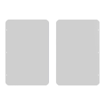 Poarta acrilica 90 cm, pentru poarta batanta DS-K3B501SX - HIKVISION DS-K3B501SX/601SX-Dp90/2