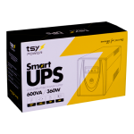 UPS TSY Power, 600VA/360W, LED, AVR-Repornire automata, Management, 2 x Schuko, 2 x RJ45, 1 X USB type B TSY-MP-0K6-LED - imagine 3