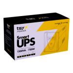 UPS TSY Power, 1200VA/720W, LCD, AVR-repornire automata, Management, 4 x Schuko, 2 x RJ45, 1 X USB type B TSY-MP-1K2-LCD - imagine 3