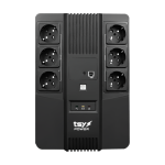 UPS TSY Power, 600VA/360W, LED, AVR-repornire automata, Management, 6 x Schuko, 2 x RJ45, 1 X USB type B TSY-D-0K6-LED