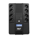 UPS TSY Power, 1000VA/600W, LCD, AVR-repornire automata, Management, 8 x Schuko, 2 x RJ45, 1 X USB type B TSY-D-1K0-LCD