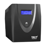 UPS TSY Power, 2000VA/1200W, LCD, AVR-repornire automata, Management, 4 x Schuko, 2 x RJ45, 1 X USB type B TSY-MP-2K0-LCD