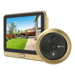 Vizor electronic smart, Wi-Fi, FullHD, monitor 4.3 inch, sonerie, acumulator 4600mAh, Auriu - EZVIZ CS-DP2C-Golden