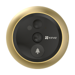 Vizor electronic smart, Wi-Fi, FullHD, monitor 4.3 inch, sonerie, acumulator 4600mAh, Auriu - EZVIZ CS-DP2C-Golden - imagine 4