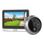 Vizor electronic smart, Wi-Fi, FullHD, monitor 4.3 inch, sonerie, acumulator 4600mAh, PIR - EZVIZ CS-DP2C-Silver