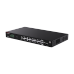 Switch 24 porturi PoE RJ45 Gigabit, 2 x RJ45 Gigabit, 2 x SFP Gigabit, Management, 1U - IP-COM G2228P-24-410W - imagine 2