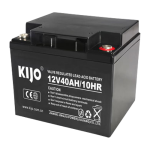 Acumulator Pb-acid AGM Deep Cycle, 12V, 40Ah, conector M6 - KIJO JM12-40