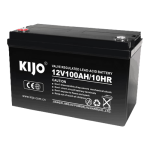 Acumulator Pb-acid AGM Deep Cycle, 12V, 100Ah, conector M8 - KIJO JM12-100