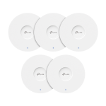 Set 5 x Access Point Wi-Fi 6, AX1800 Dual-Band, 4/5 dBi, 1 x RJ45 Gigabit, PoE - TP-Link Omada EAP613(5-pack)