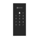 Yala inteligenta, Wi-Fi, sonerie incorporata, verificare status inchidere, alarma anti-furt - EZVIZ CS-DL03(WP)-Black - imagine 2