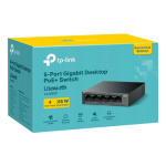Switch LiteWave, 4 x RJ45 1G PoE, 1 x RJ45 1G, Unmanaged - TP-Link LS105GP - imagine 3